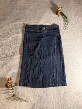 Sisley Italian Sparkle Denim Pencil Skirt